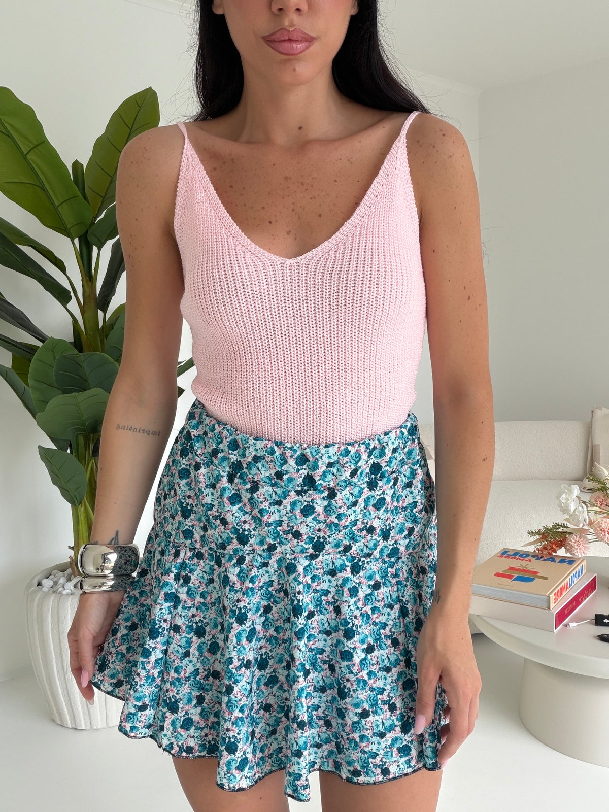 MINI GONNA-SHORT AMELIA TURCHESE