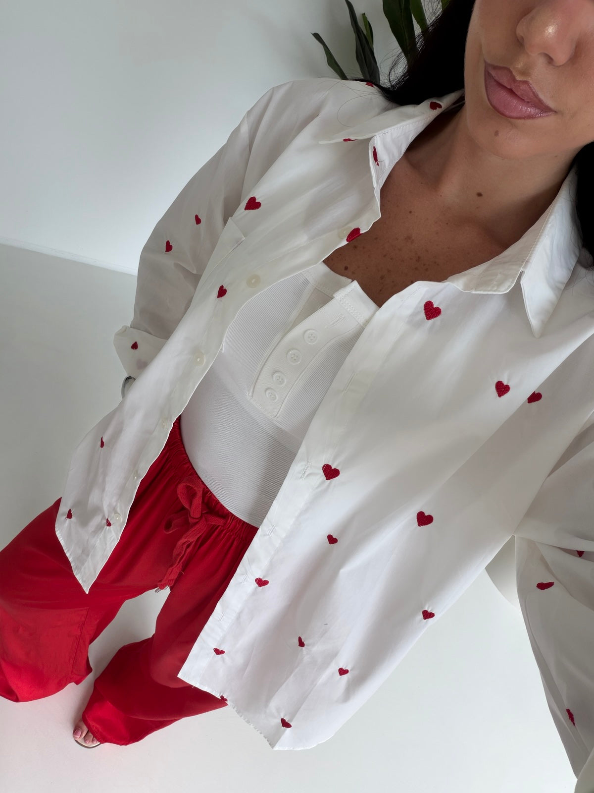 PANTALONE SATIN CHERRY