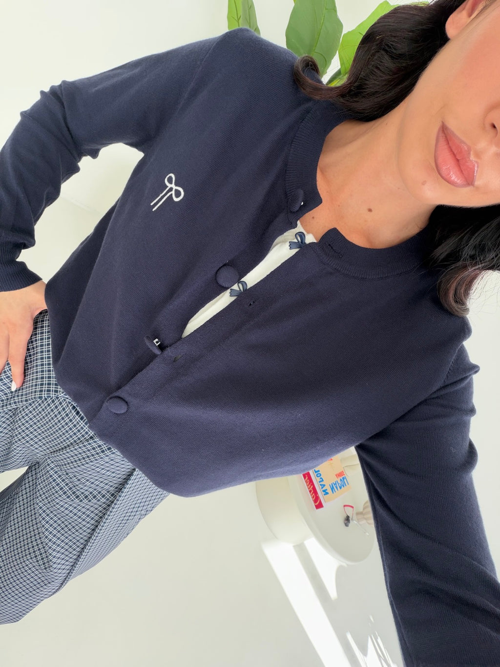 91232-CARDIGAN FIOCCHI NAVY