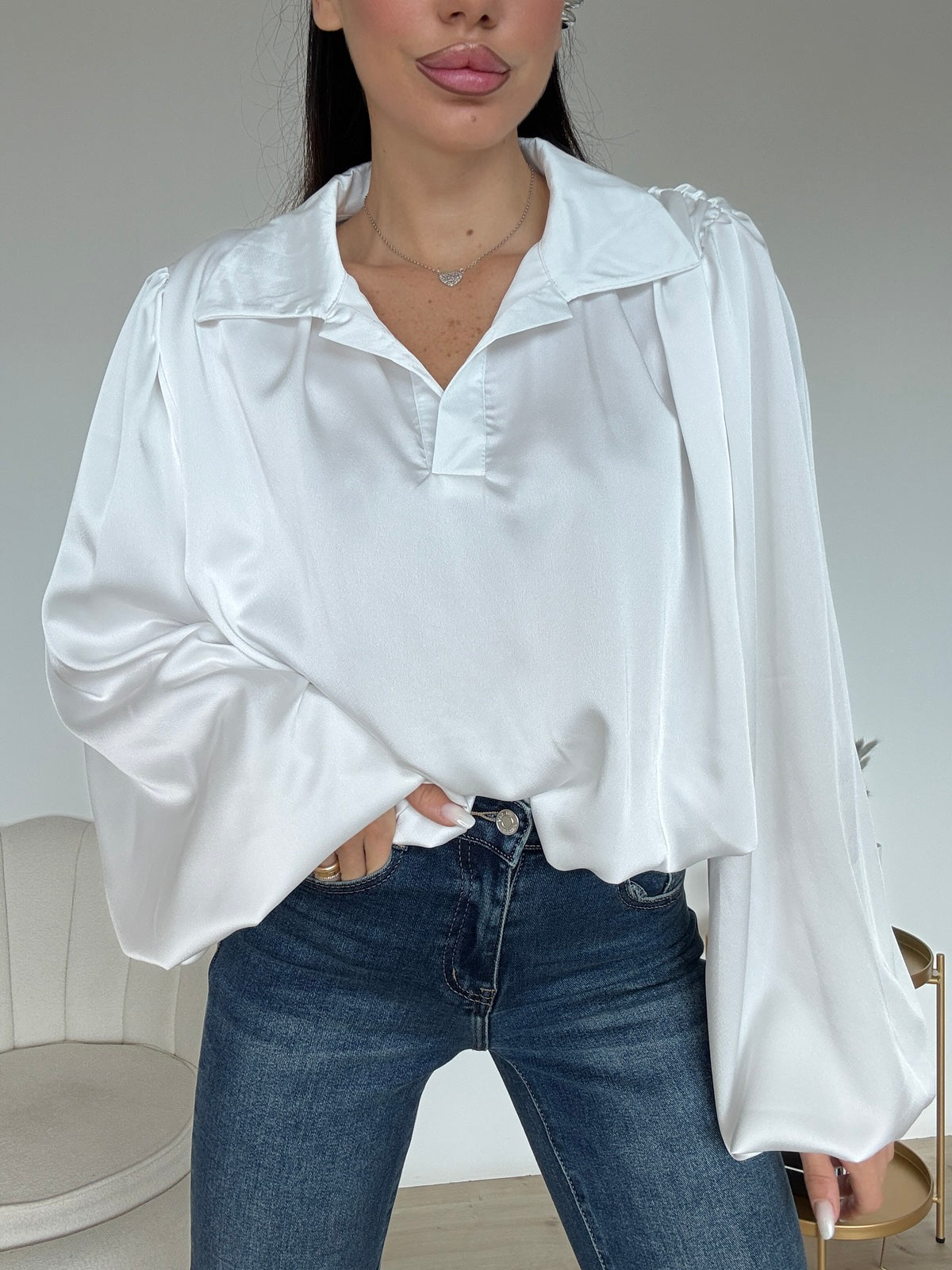 CAMICIA BALLON MILK