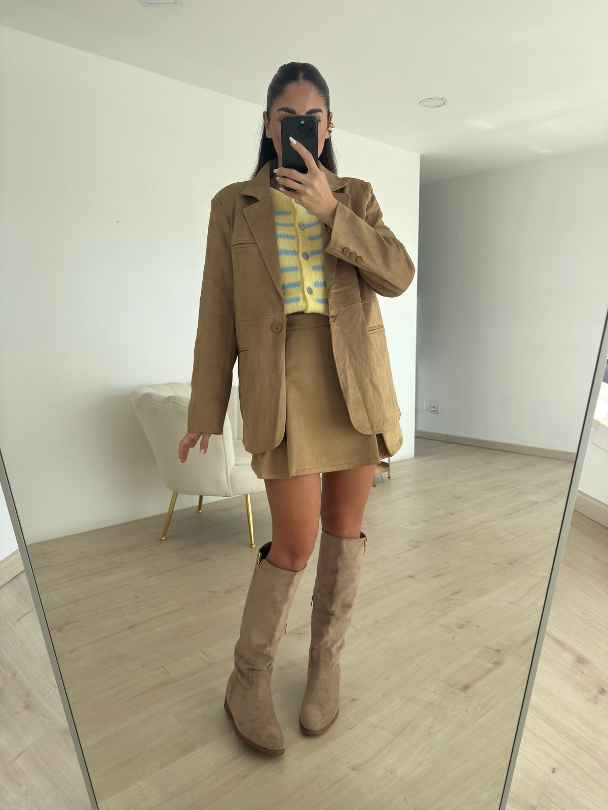 8911-BLAZER SUEDE BISCOTTO