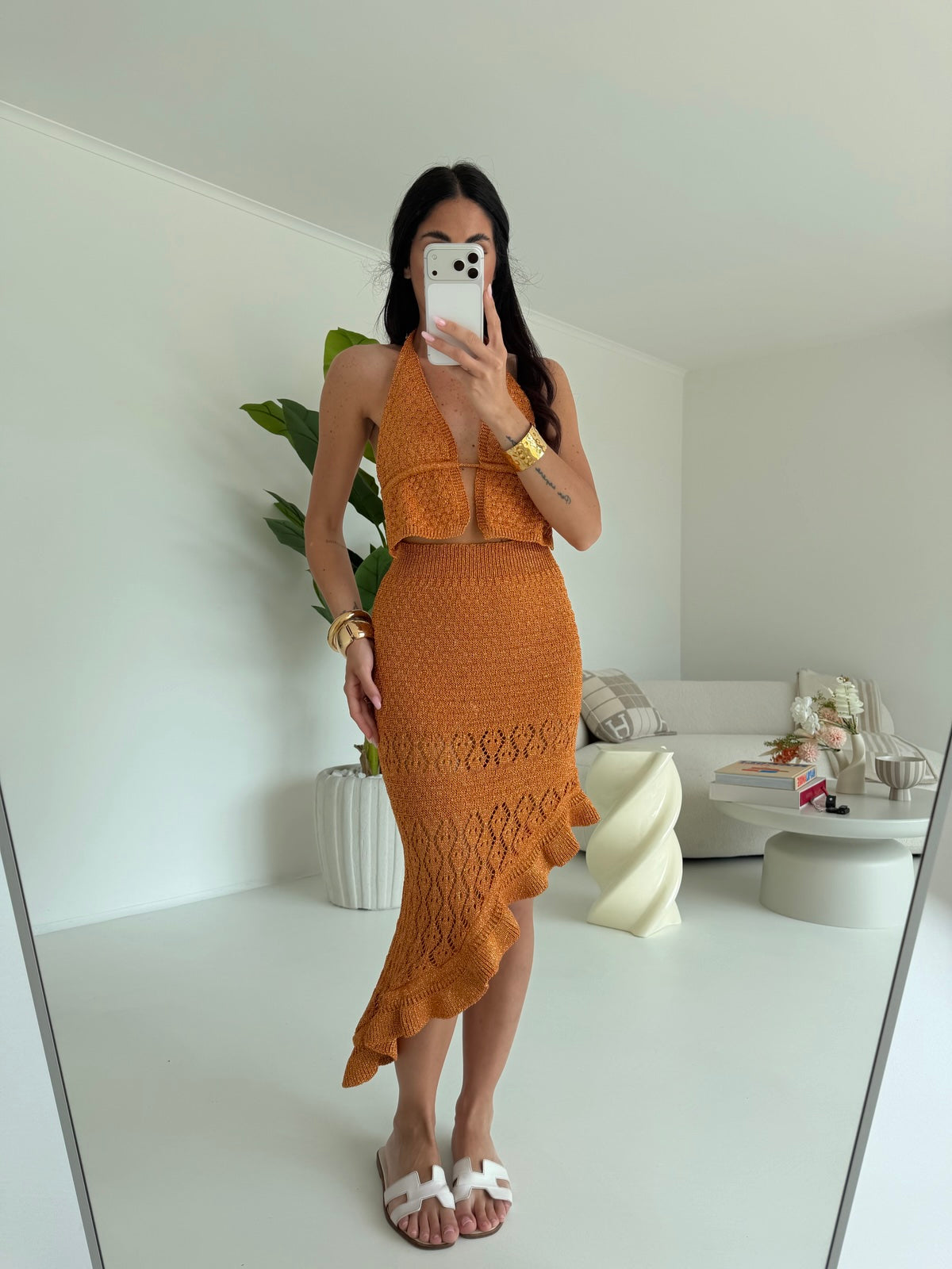 COORDINATO LUREX ORANGE