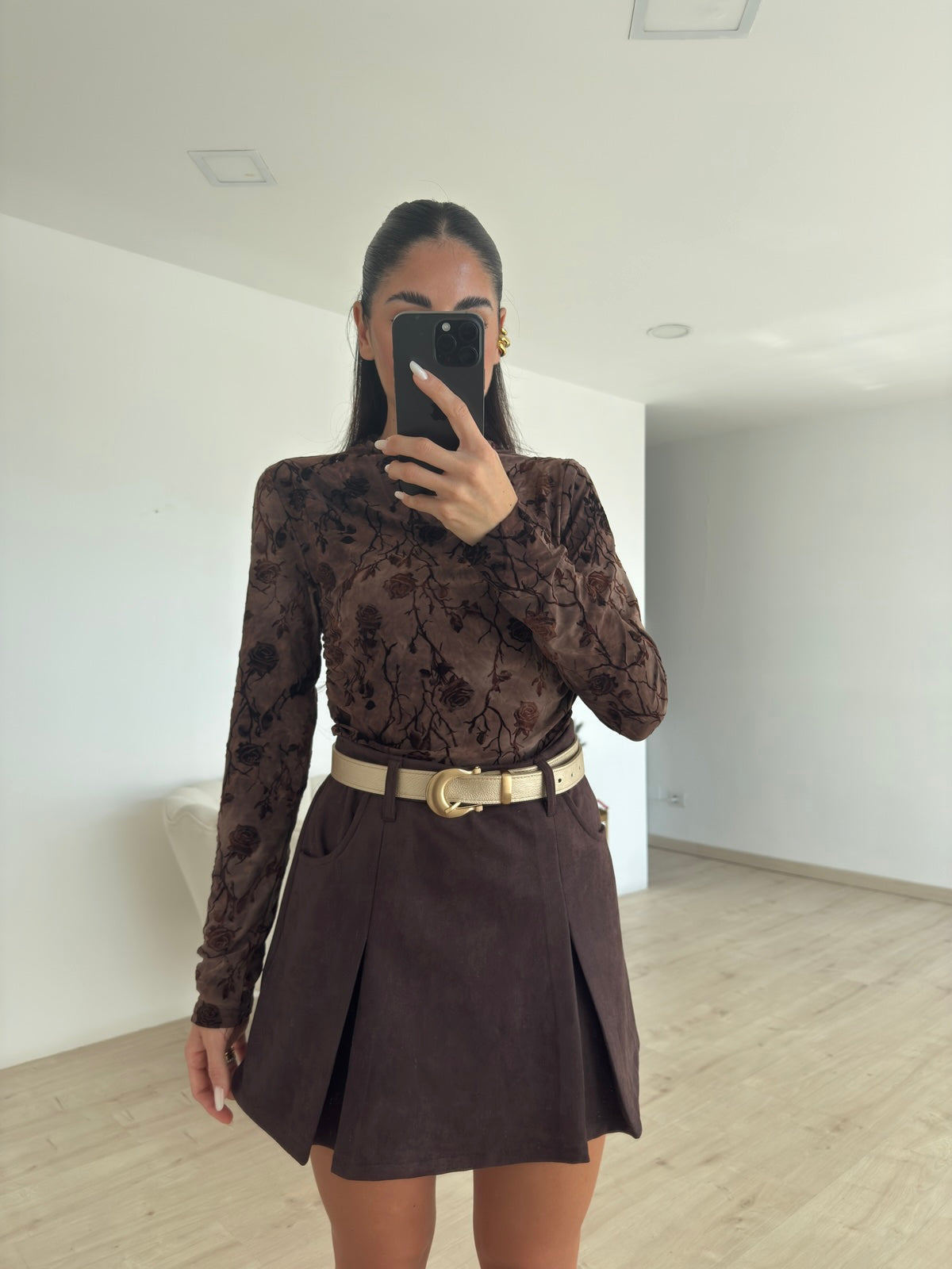SERY-CINTURA IN ECOPELLE GOLD