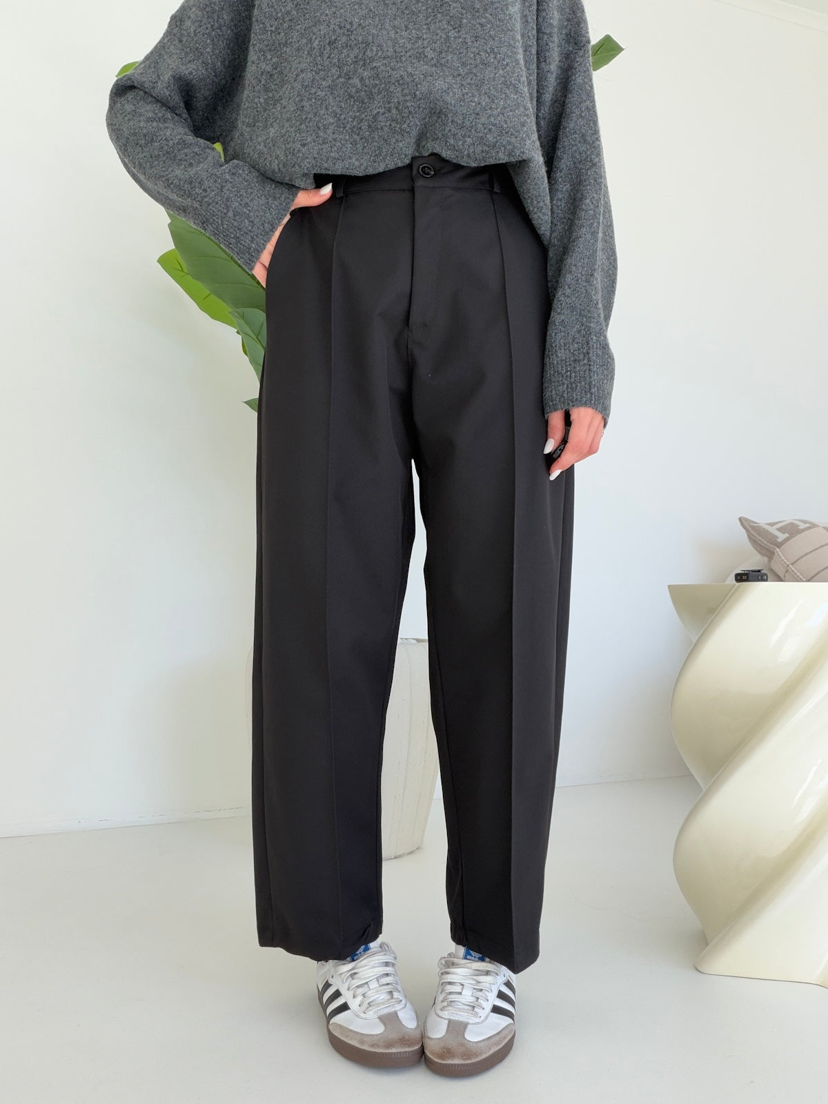 PANTALONE SLOUCHY NERO
