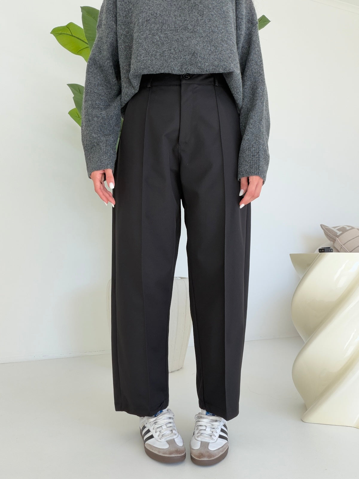 PANTALONE SLOUCHY NERO