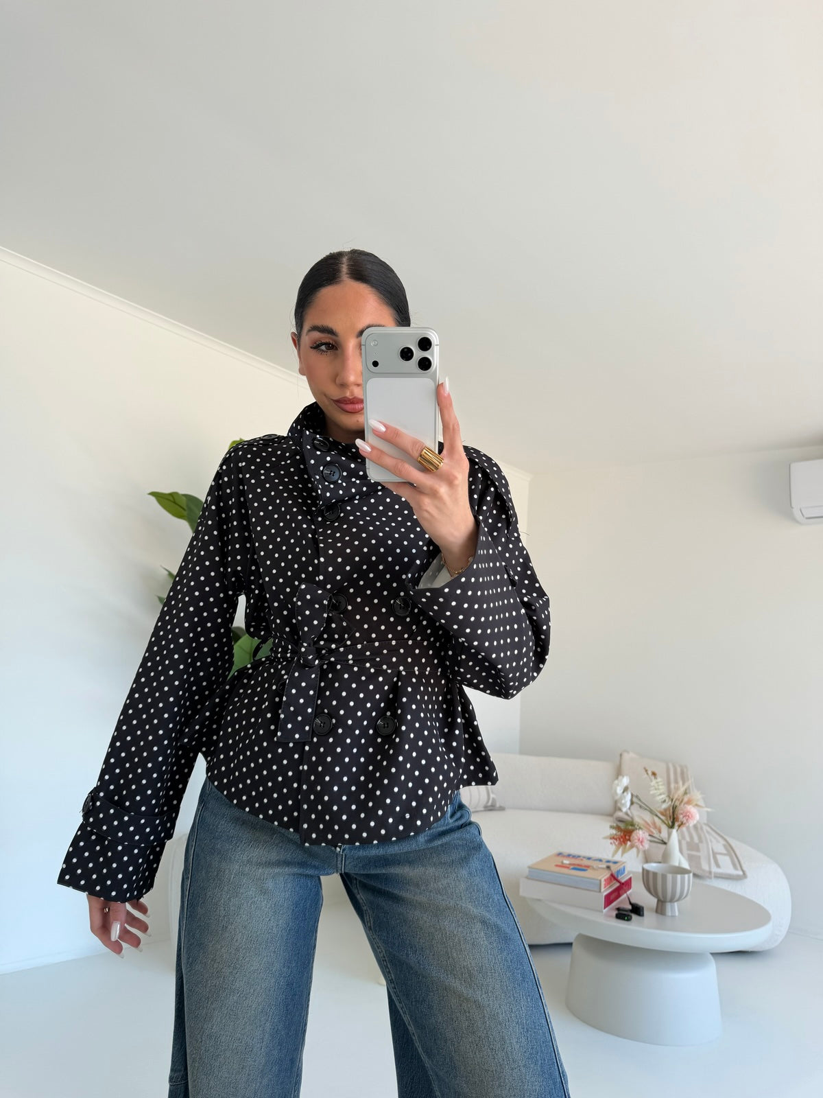 MINI TRENCH POIS NERO