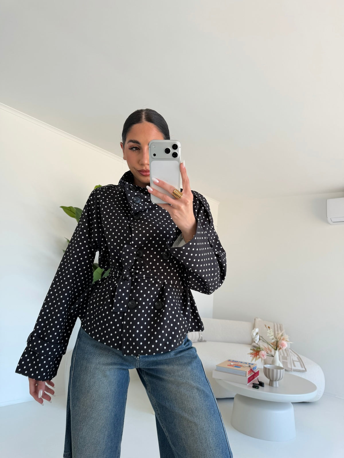 MINI TRENCH POIS NERO