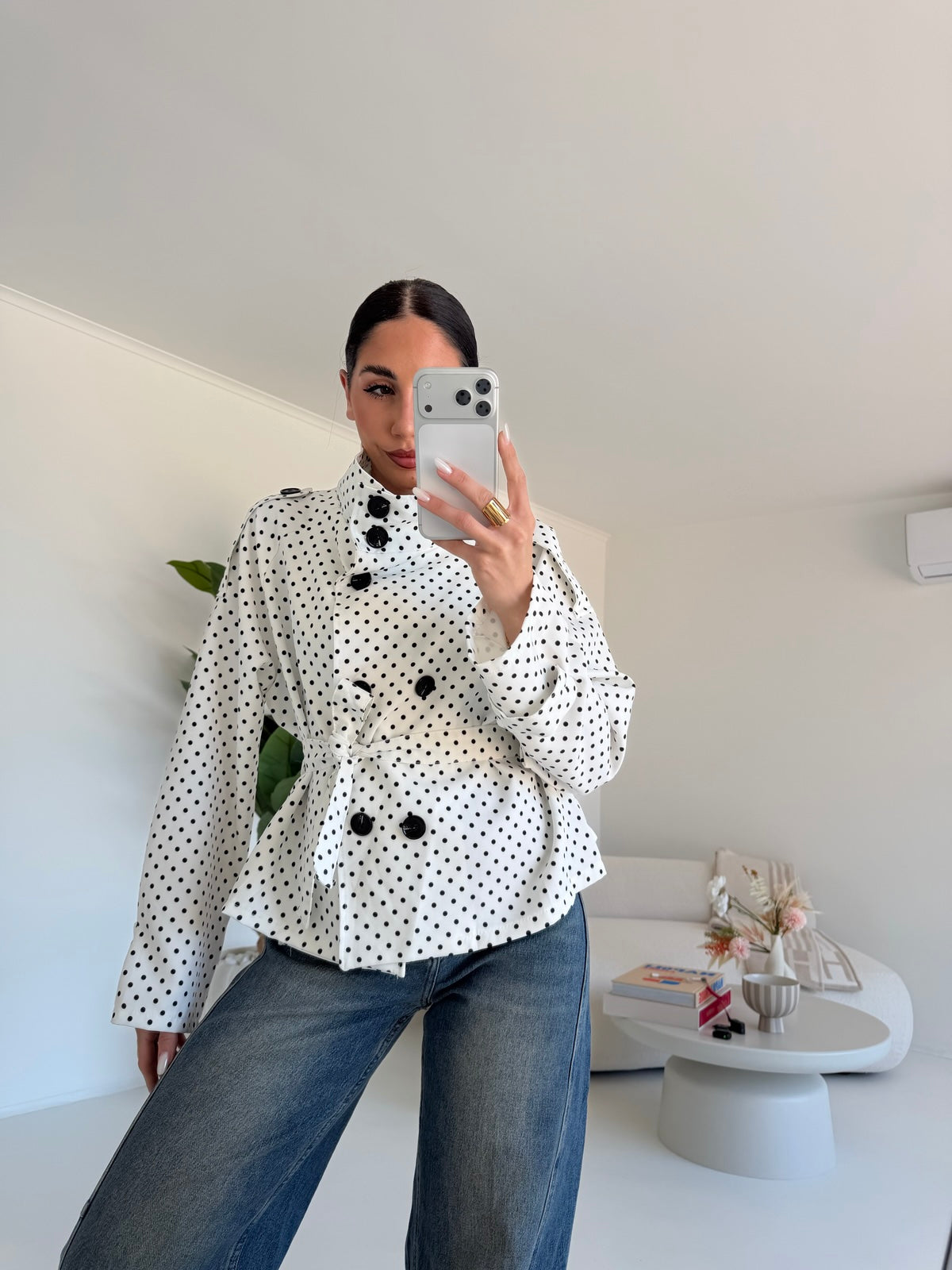 MINI TRENCH POIS MILK