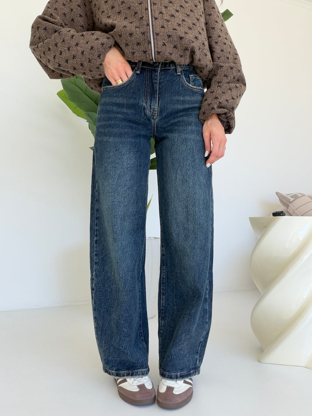 BJK-F-32881-JEANS TASCA CHOCO