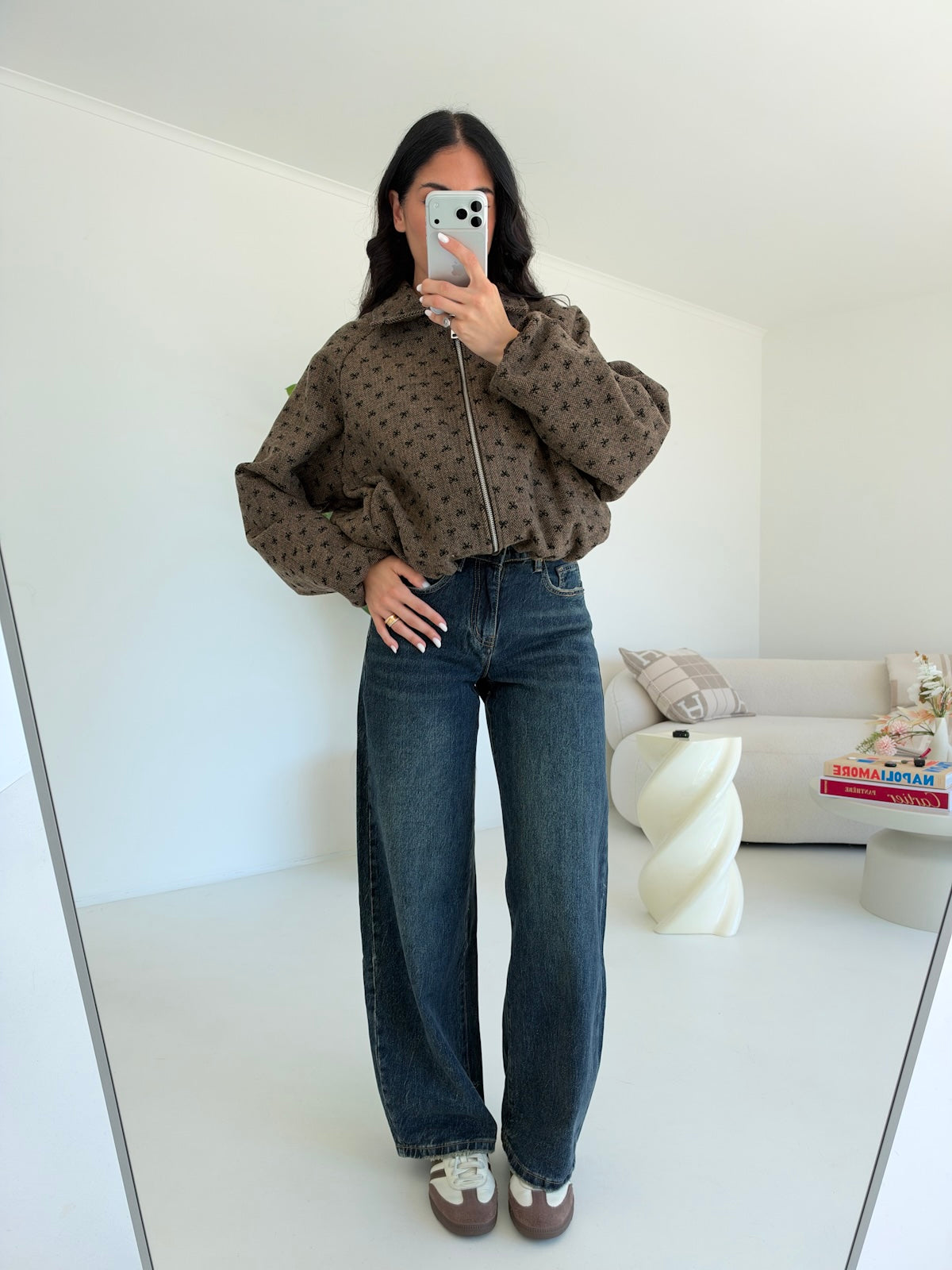 BJK-F-32881-JEANS TASCA CHOCO