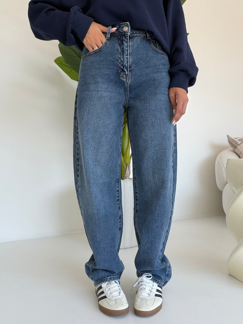 Y5521-JEANS BARELL TRAVEL