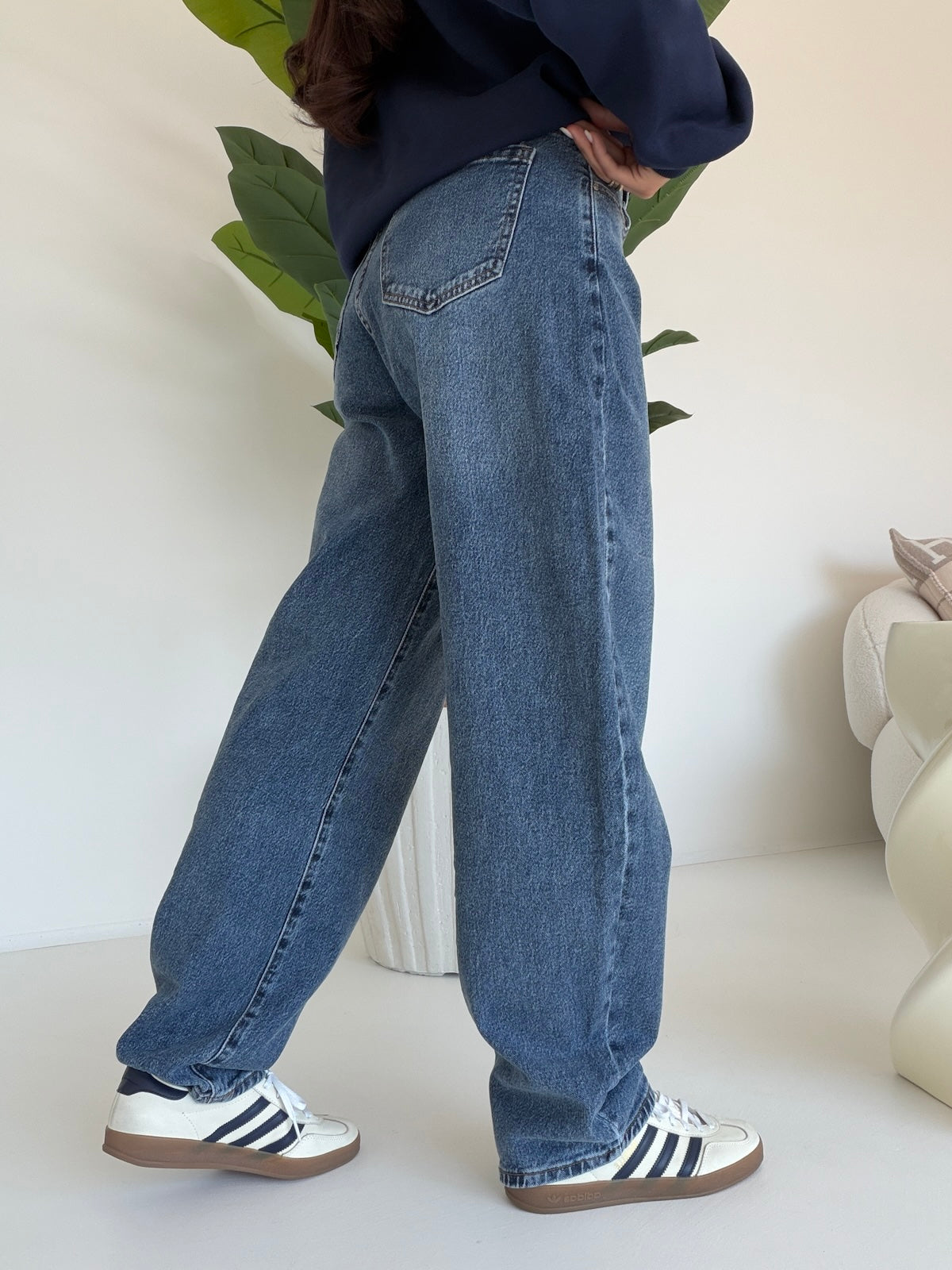 Y5521-JEANS BARELL TRAVEL