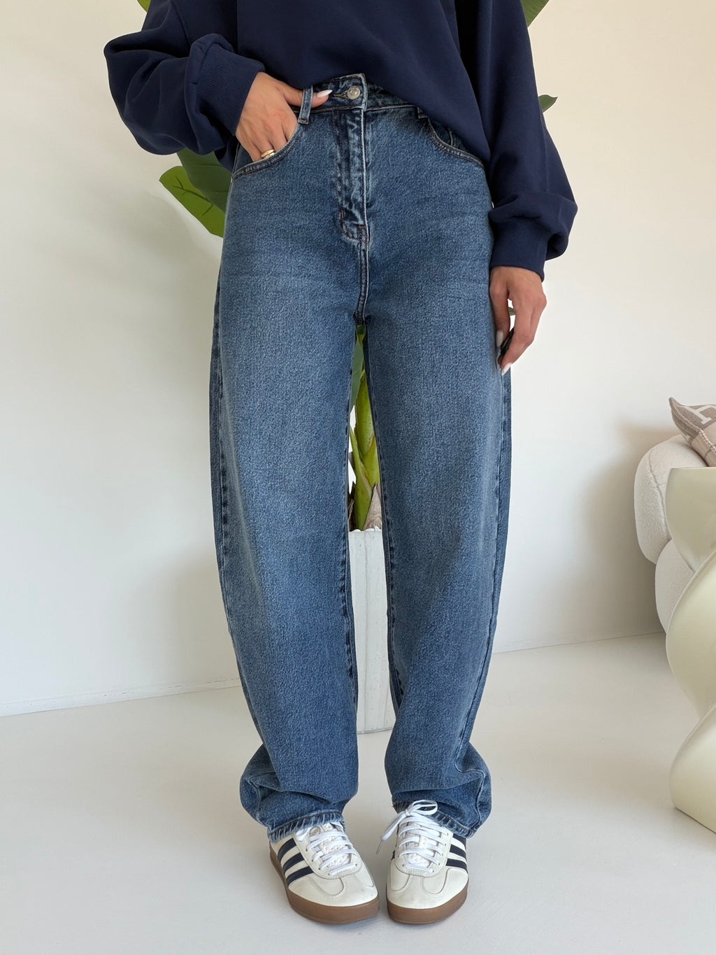 Y5521-JEANS BARELL TRAVEL