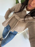 Y06091-PULL+COPRI SPALLE TAUPE