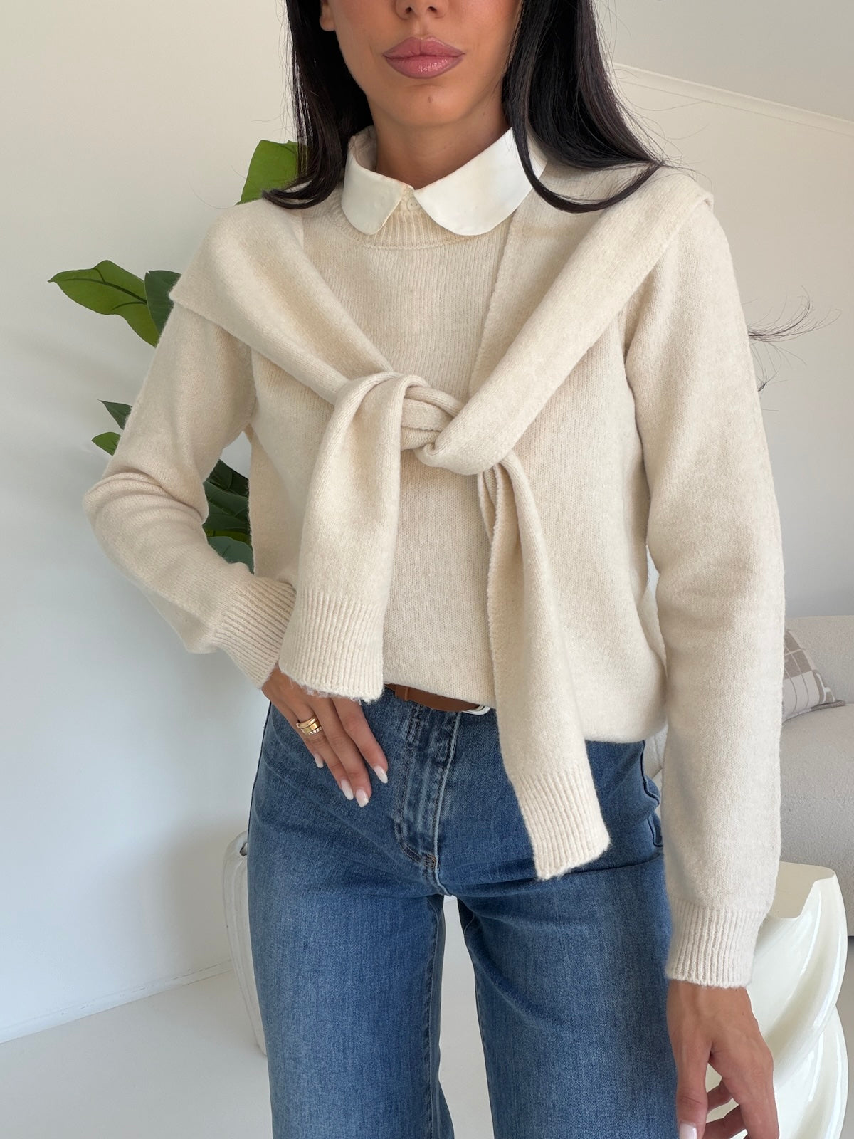 Y06091-PULL+COPRI SPALLE BURRO