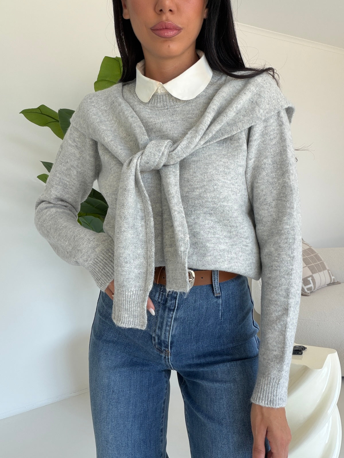 Y06091-PULL+COPRI SPALLE GREY