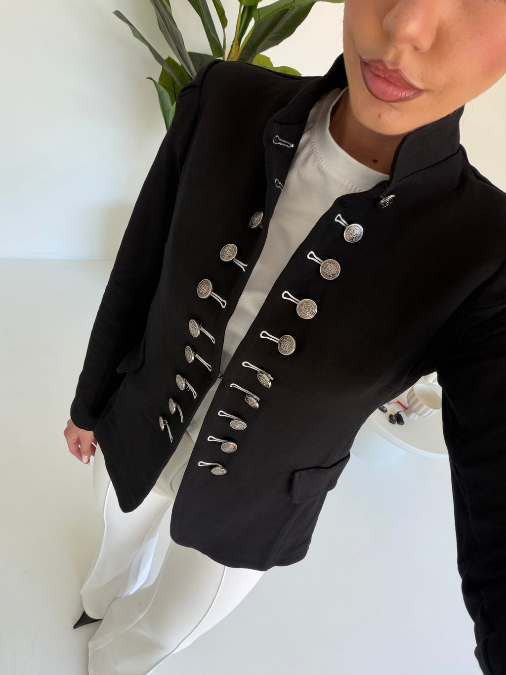 J117-BLAZER INFLUENCER NERO