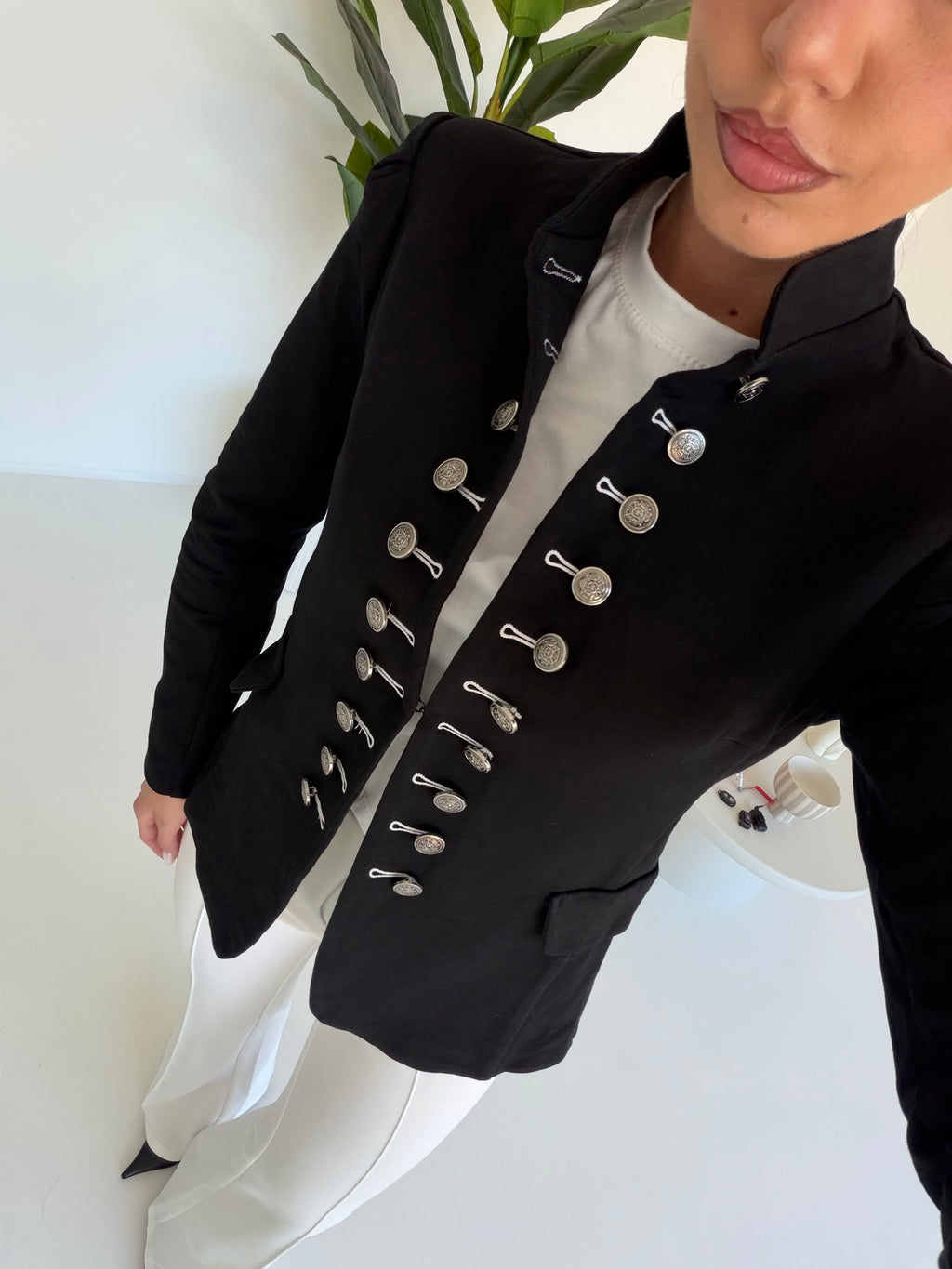 J117-BLAZER INFLUENCER NERO