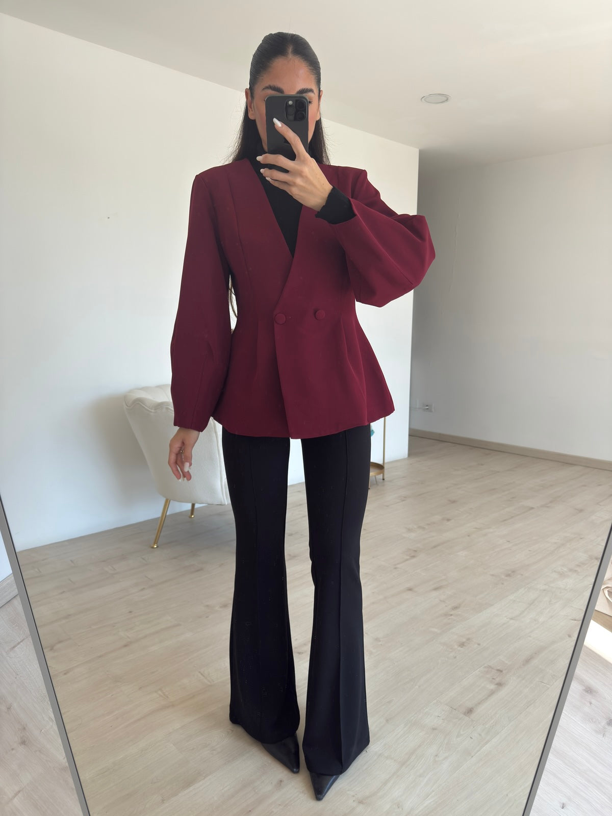 BLAZER FEMALE BORDEAUX