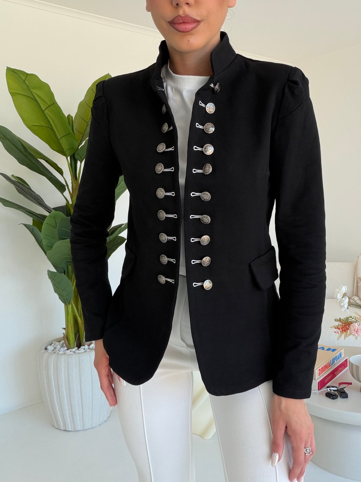 J117-BLAZER INFLUENCER NERO