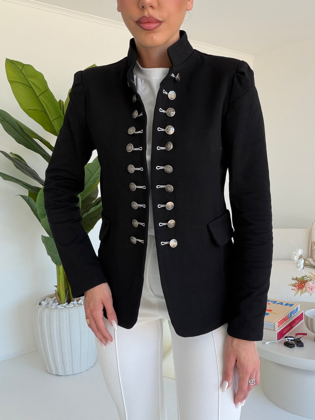 J117-BLAZER INFLUENCER NERO