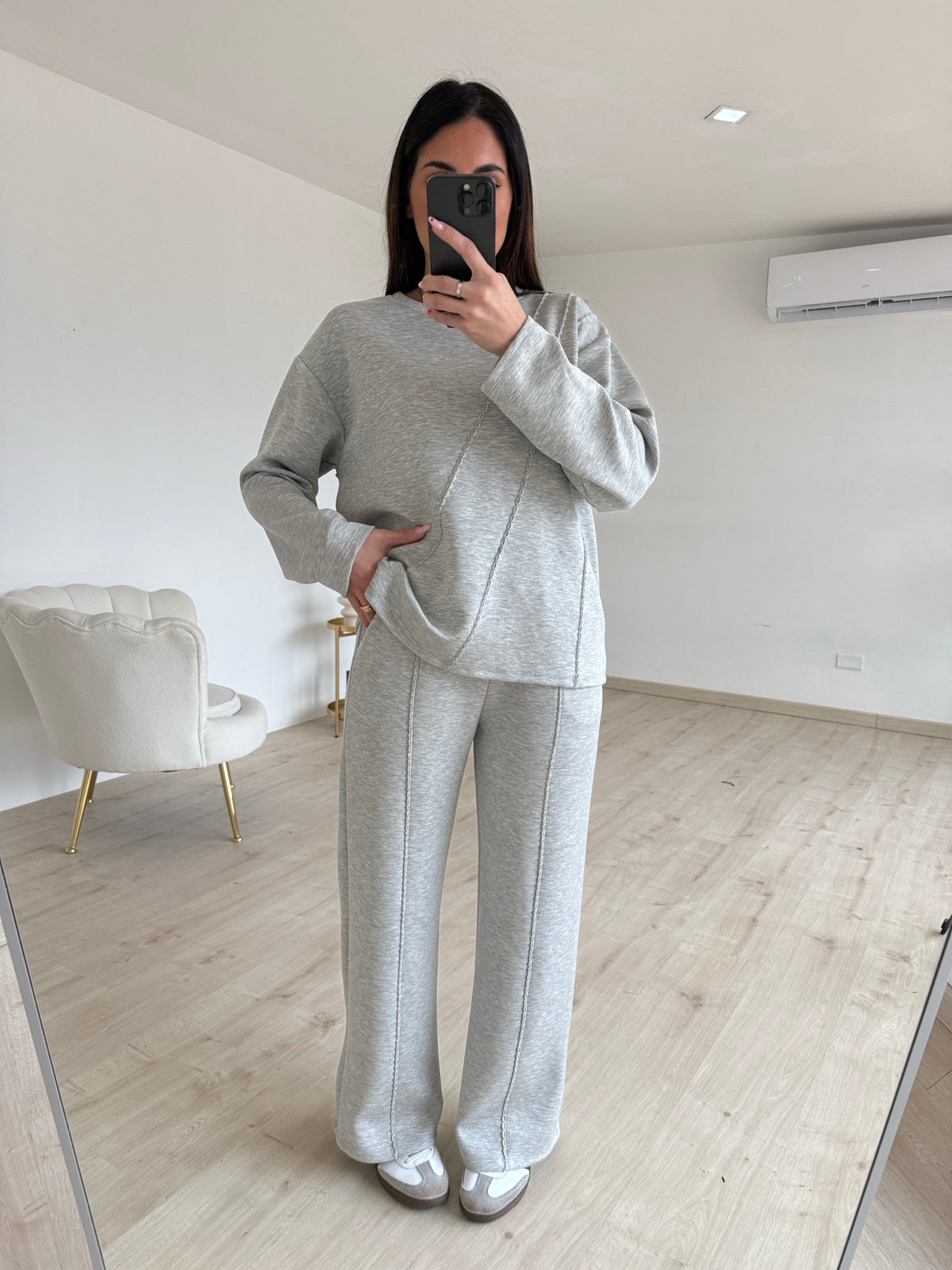 COORDINATO INTRECCI GREY