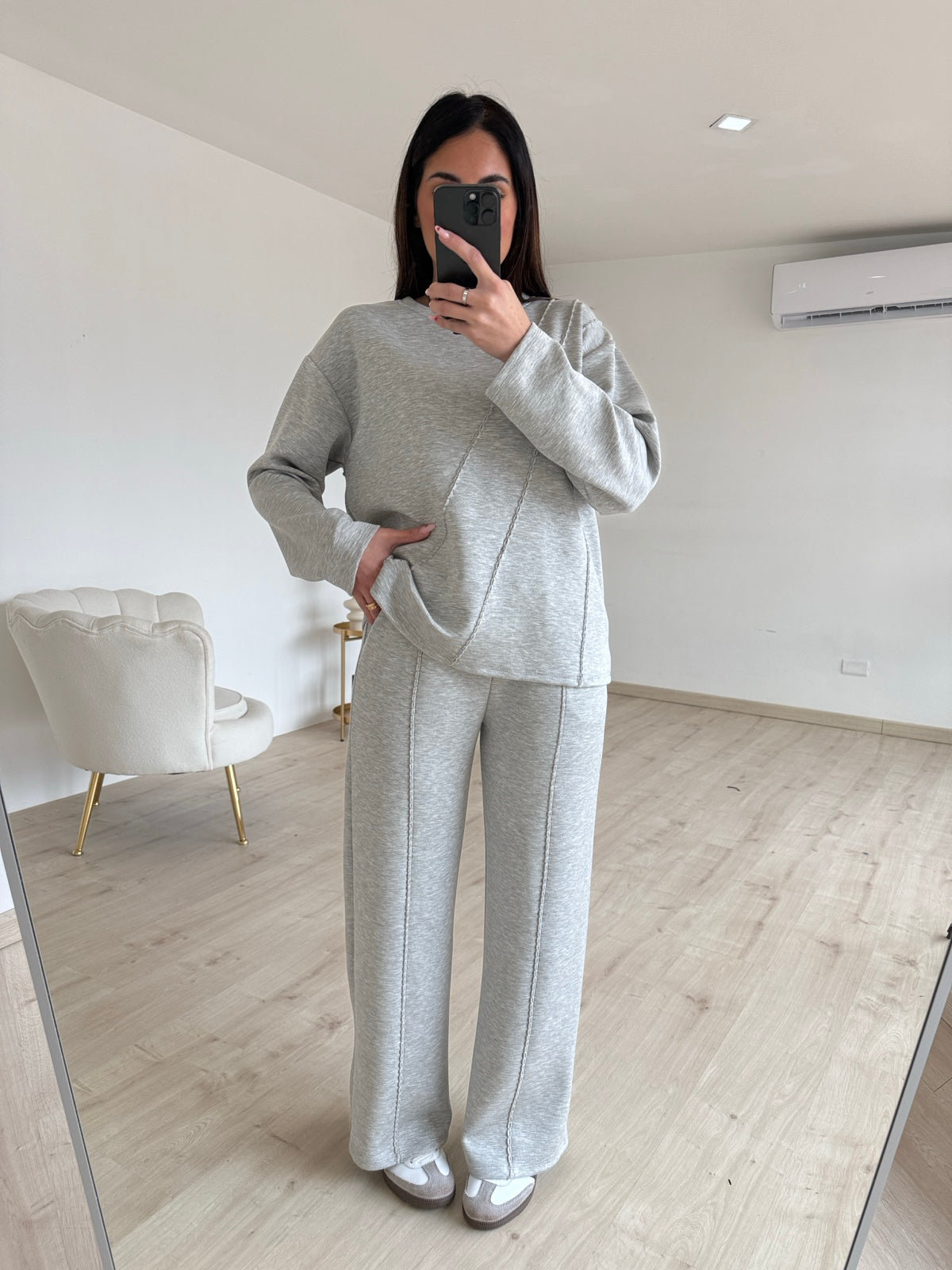 COORDINATO INTRECCI GREY