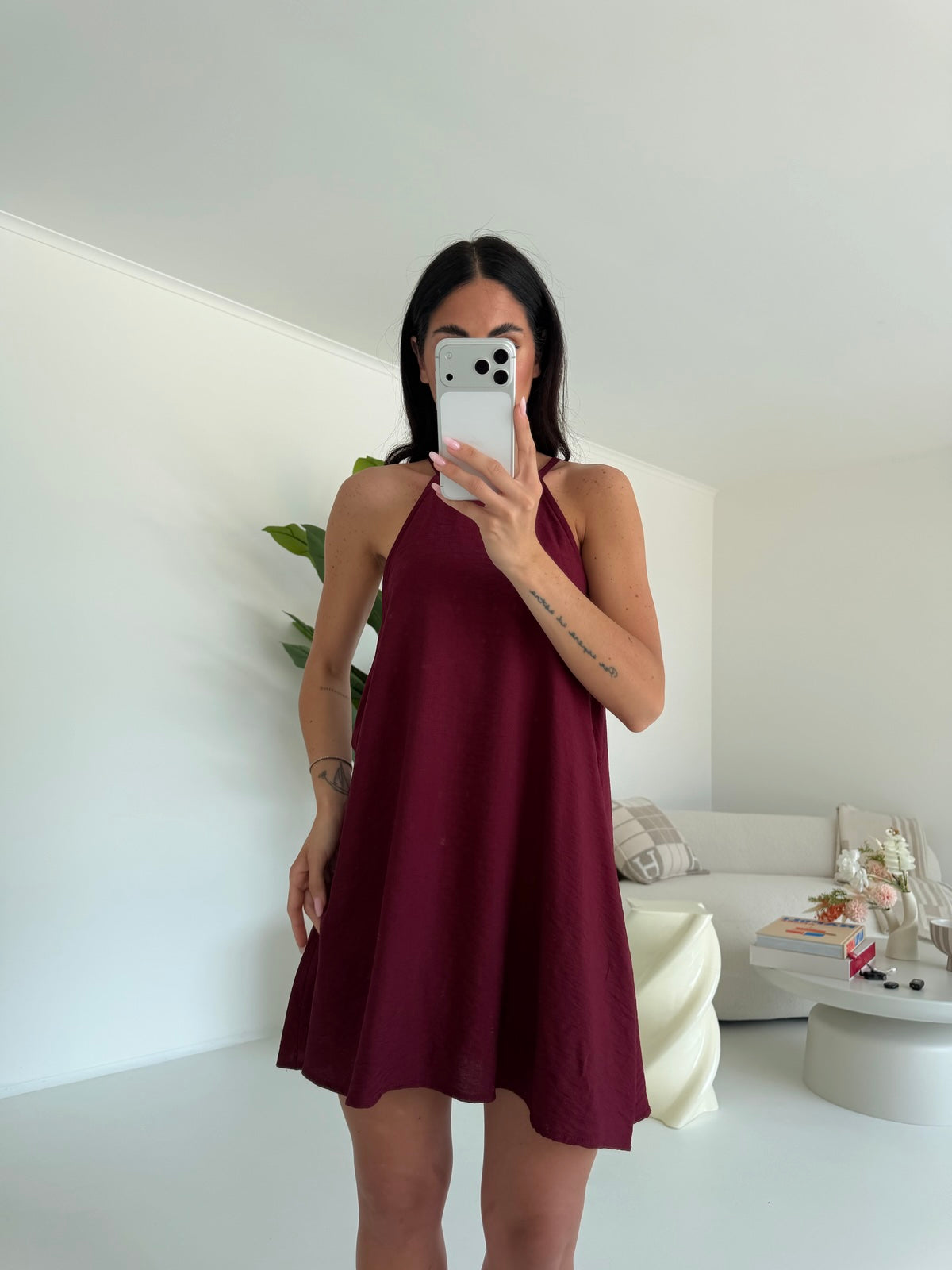 MINI ABITO KIRA BORDEAUX
