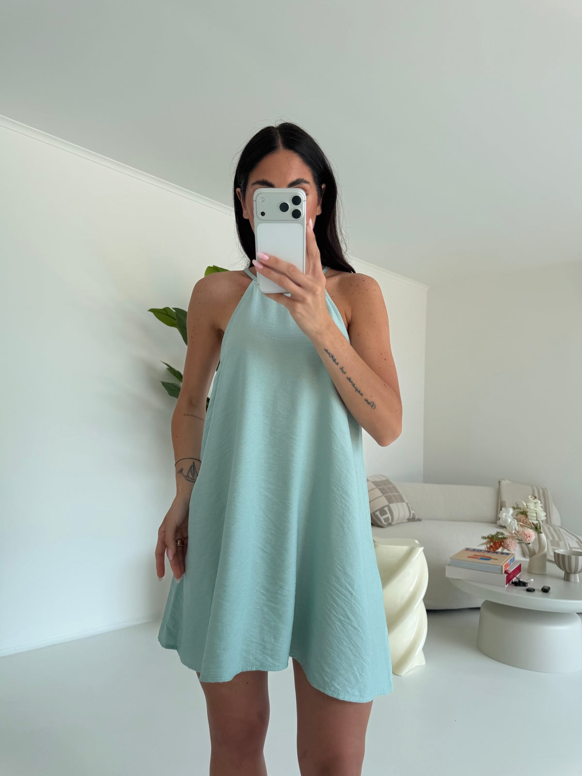 MINI ABITO KIRA VERDE ACQUA