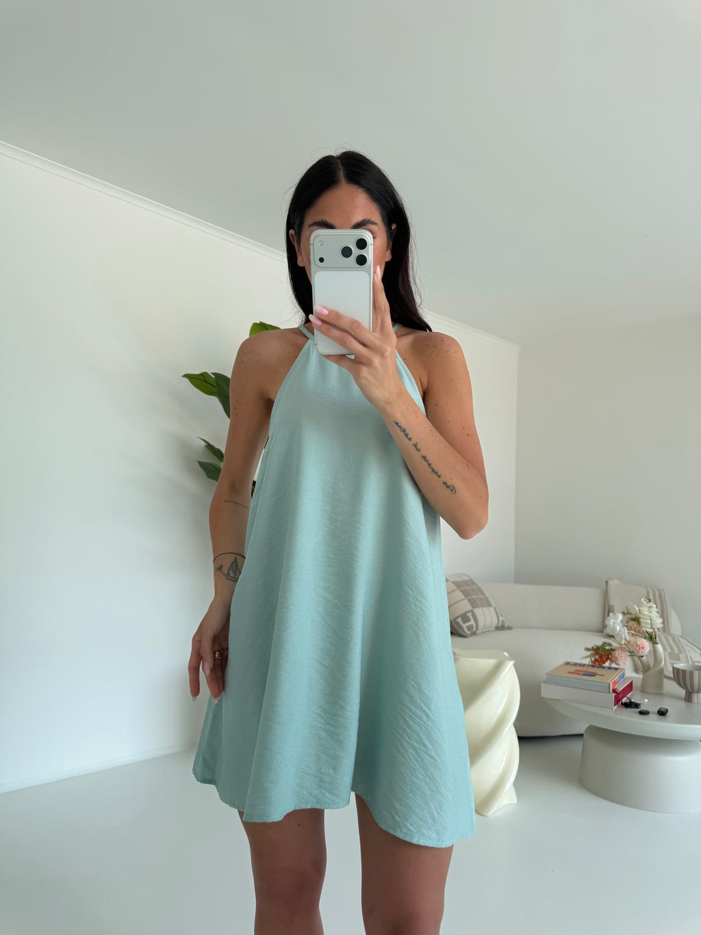 MINI ABITO KIRA VERDE ACQUA