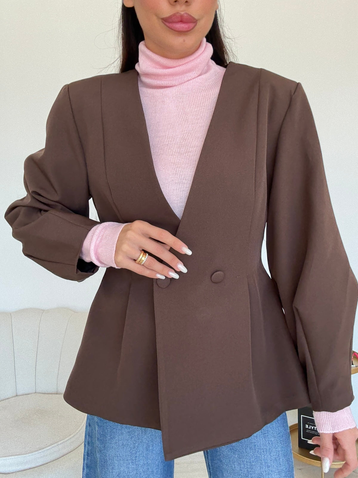 BLAZER FEMALE CHOCO
