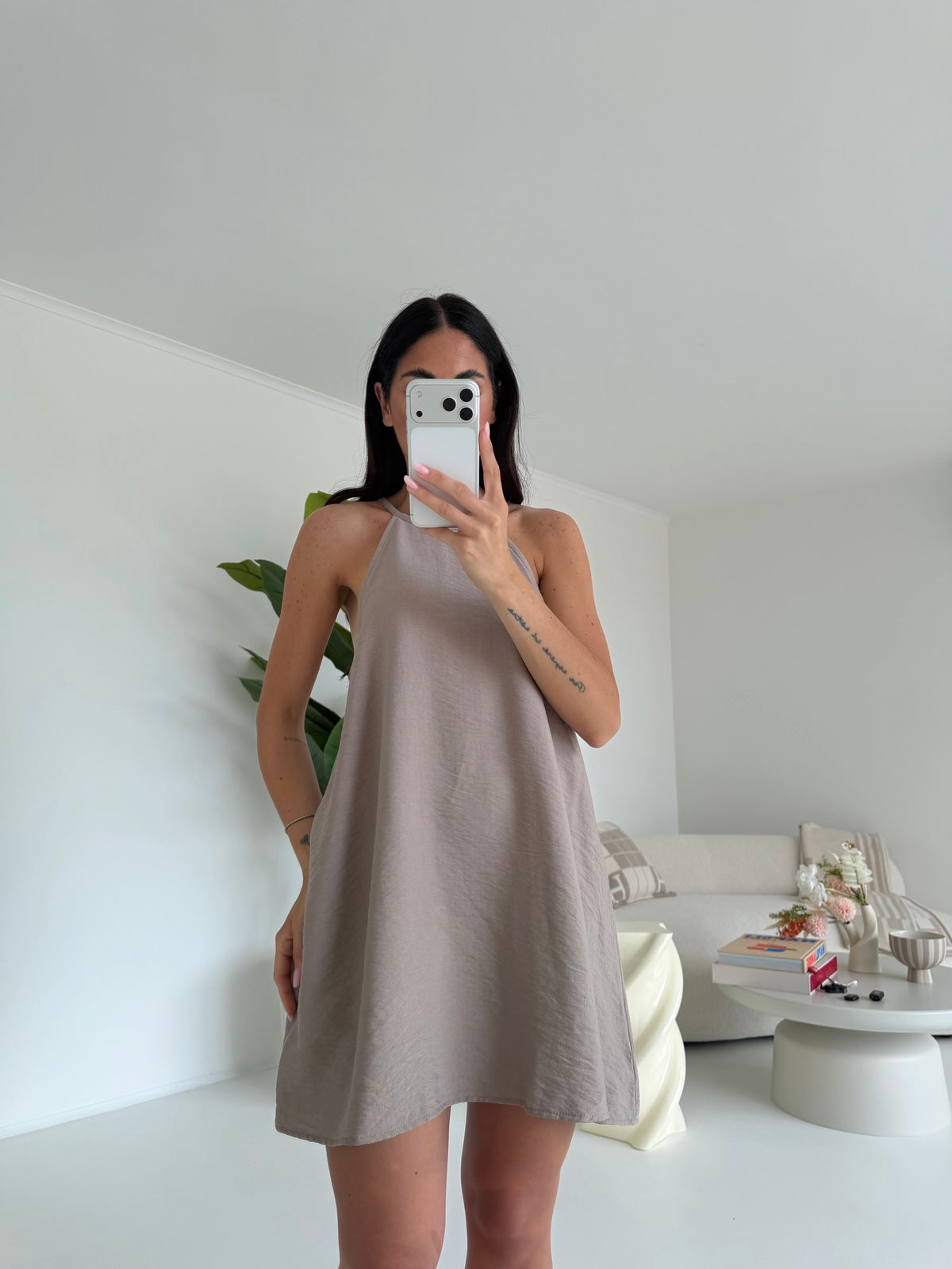 MINI ABITO KIRA TAUPE