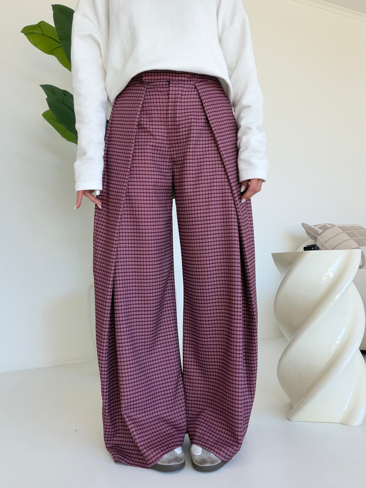 PANTALONE POLAROID BORDEAUX