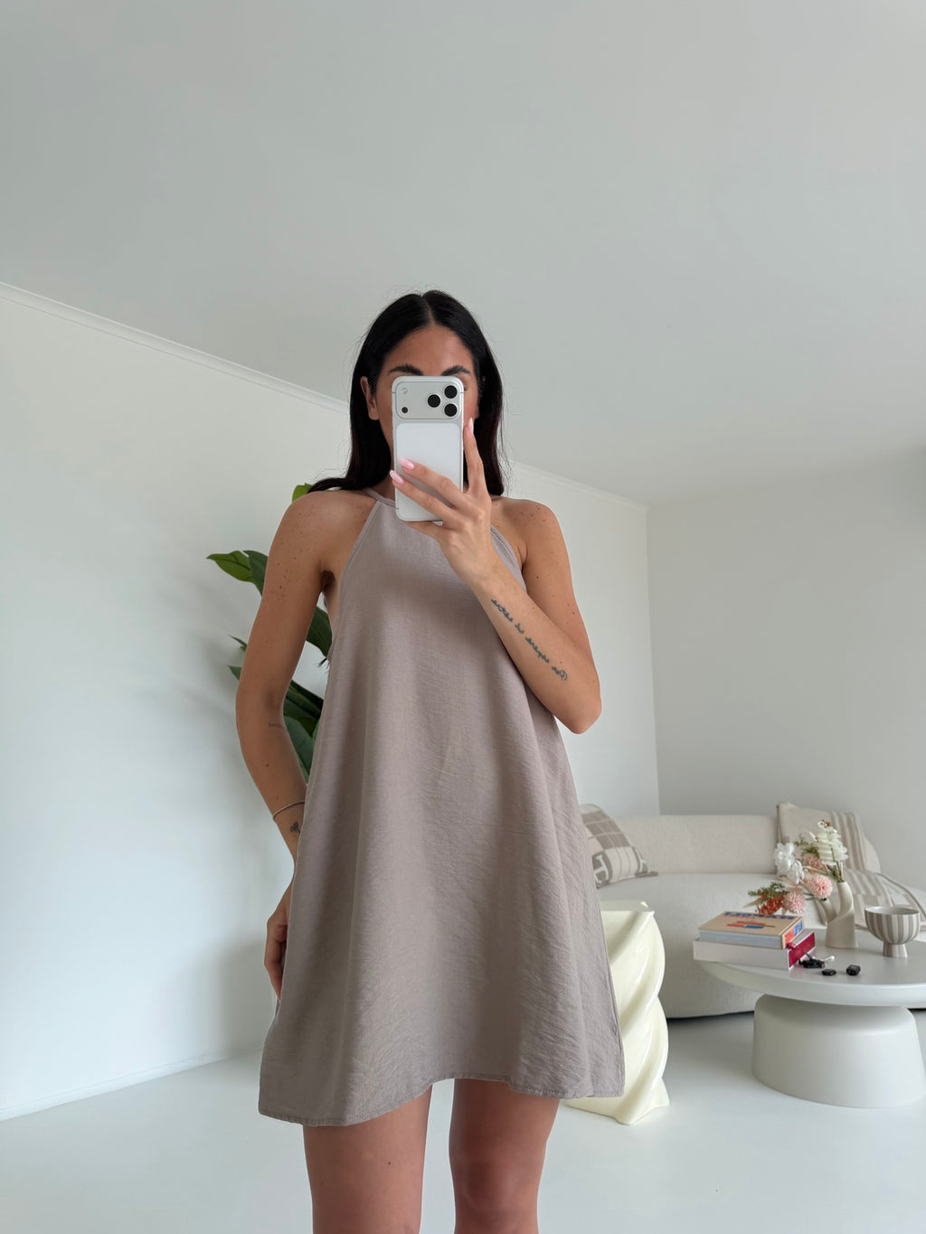 MINI ABITO KIRA TAUPE