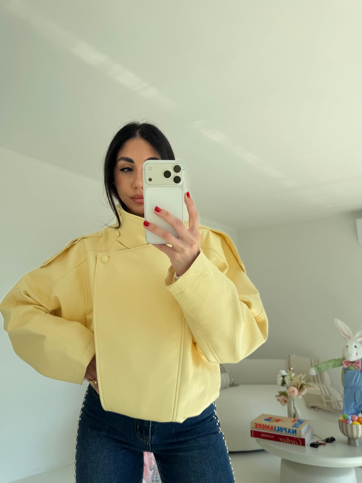 8822-NEW BIKER TREND YELLOW