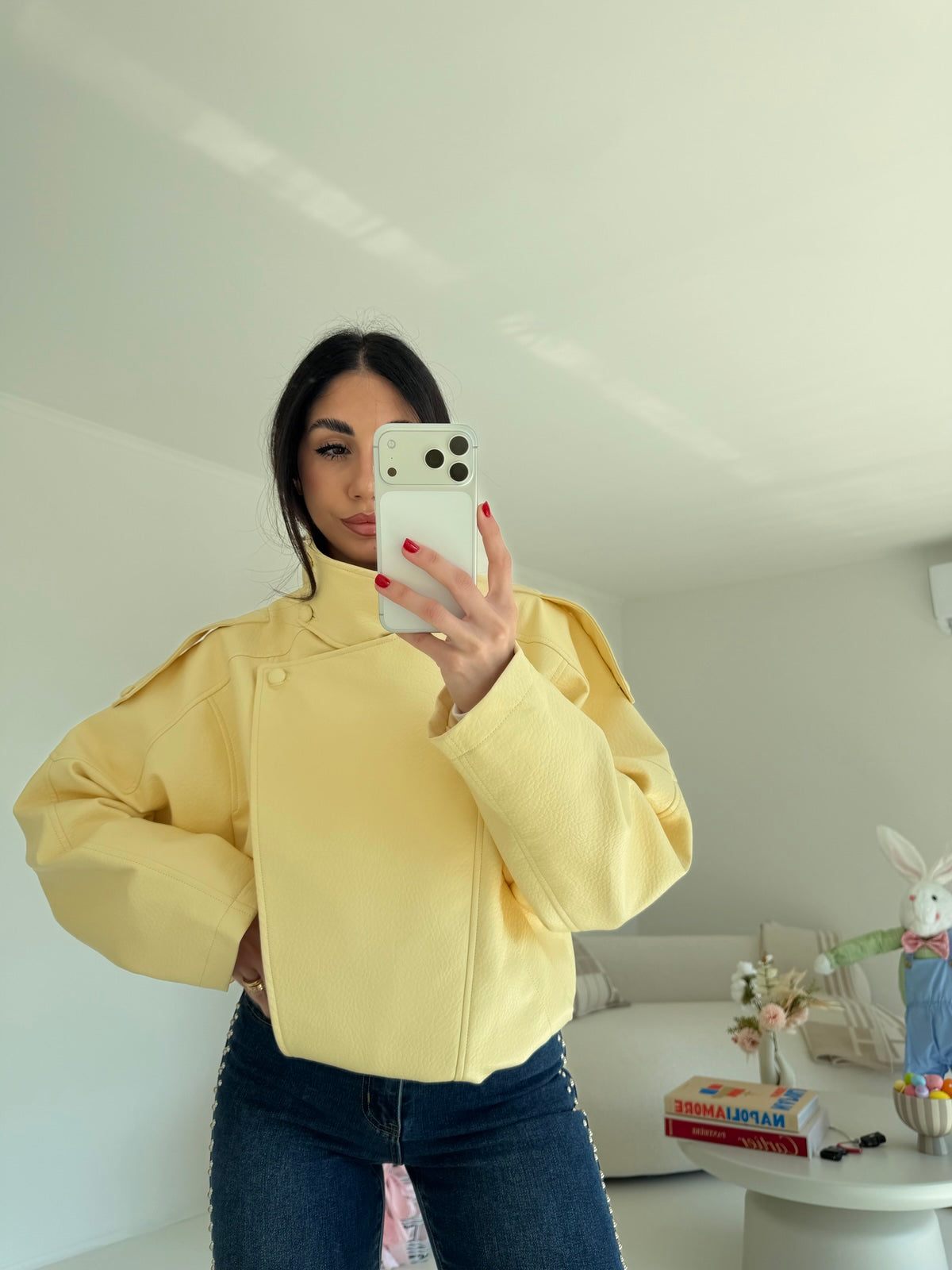 8822-NEW BIKER TREND YELLOW