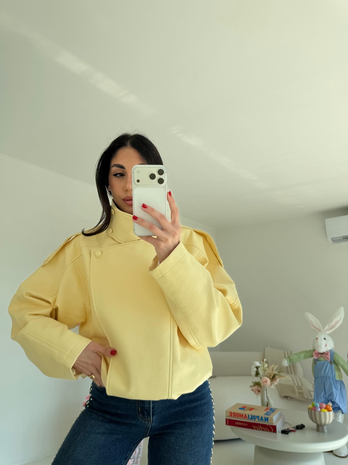 8822-NEW BIKER TREND YELLOW