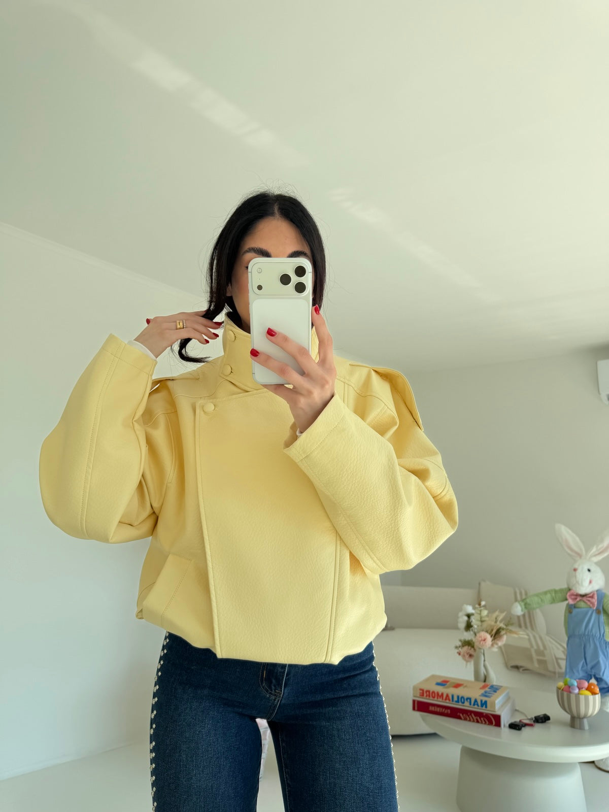8822-NEW BIKER TREND YELLOW
