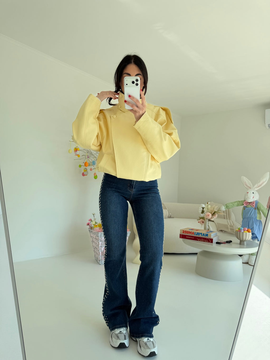 8822-NEW BIKER TREND YELLOW