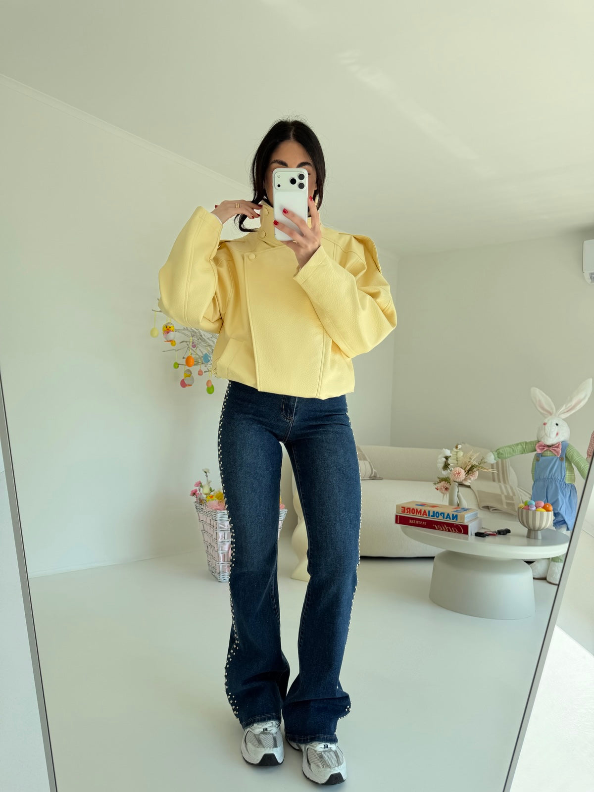 8822-NEW BIKER TREND YELLOW