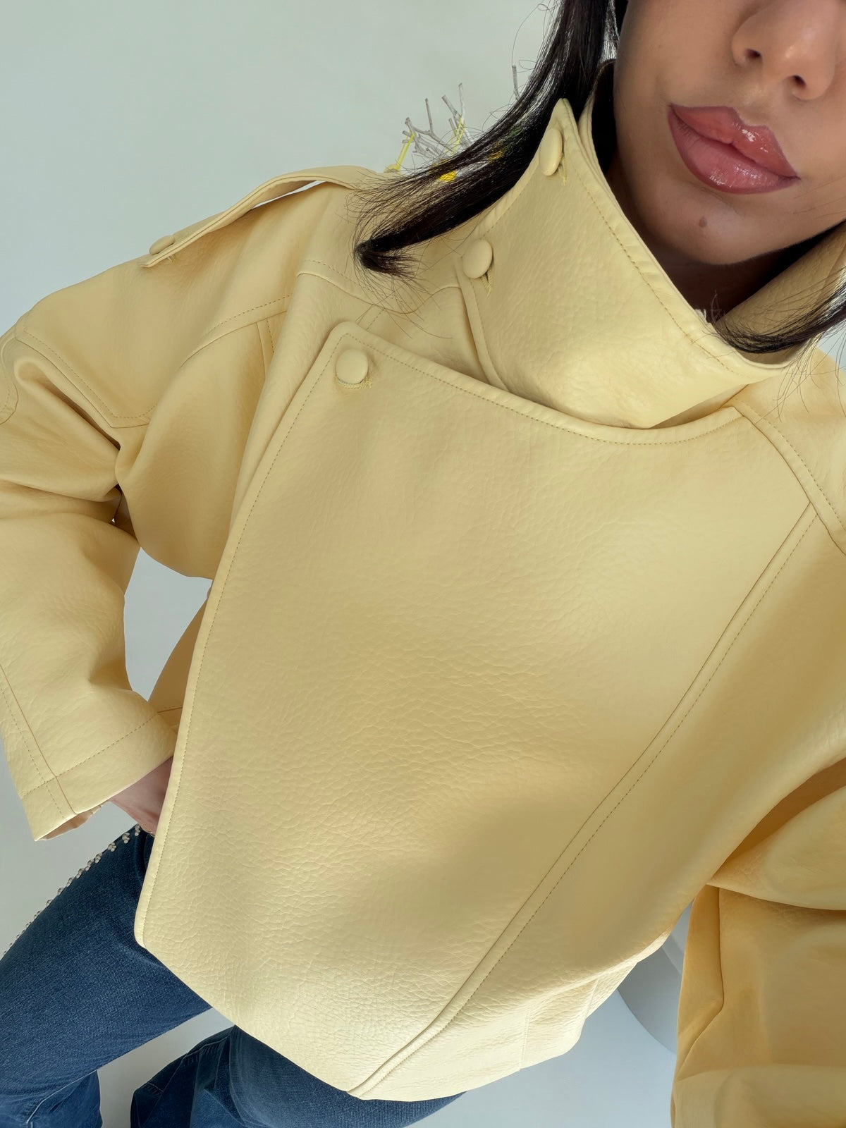8822-NEW BIKER TREND YELLOW