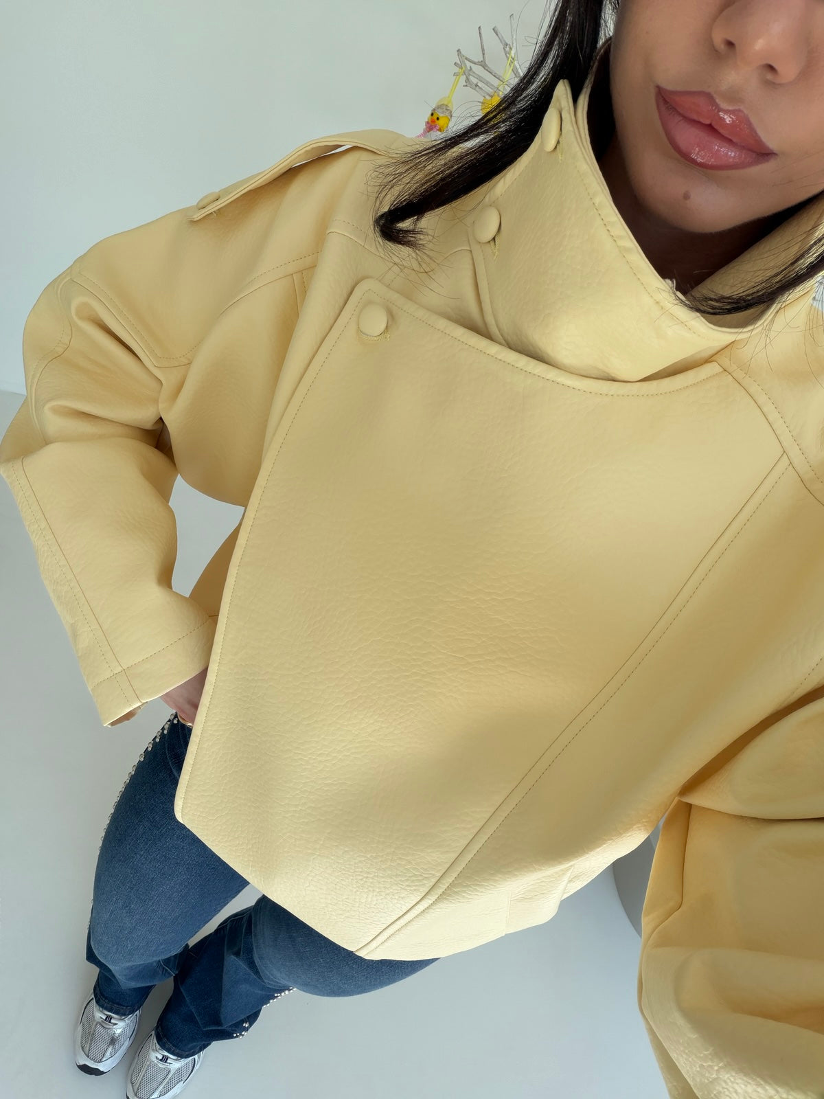 8822-NEW BIKER TREND YELLOW