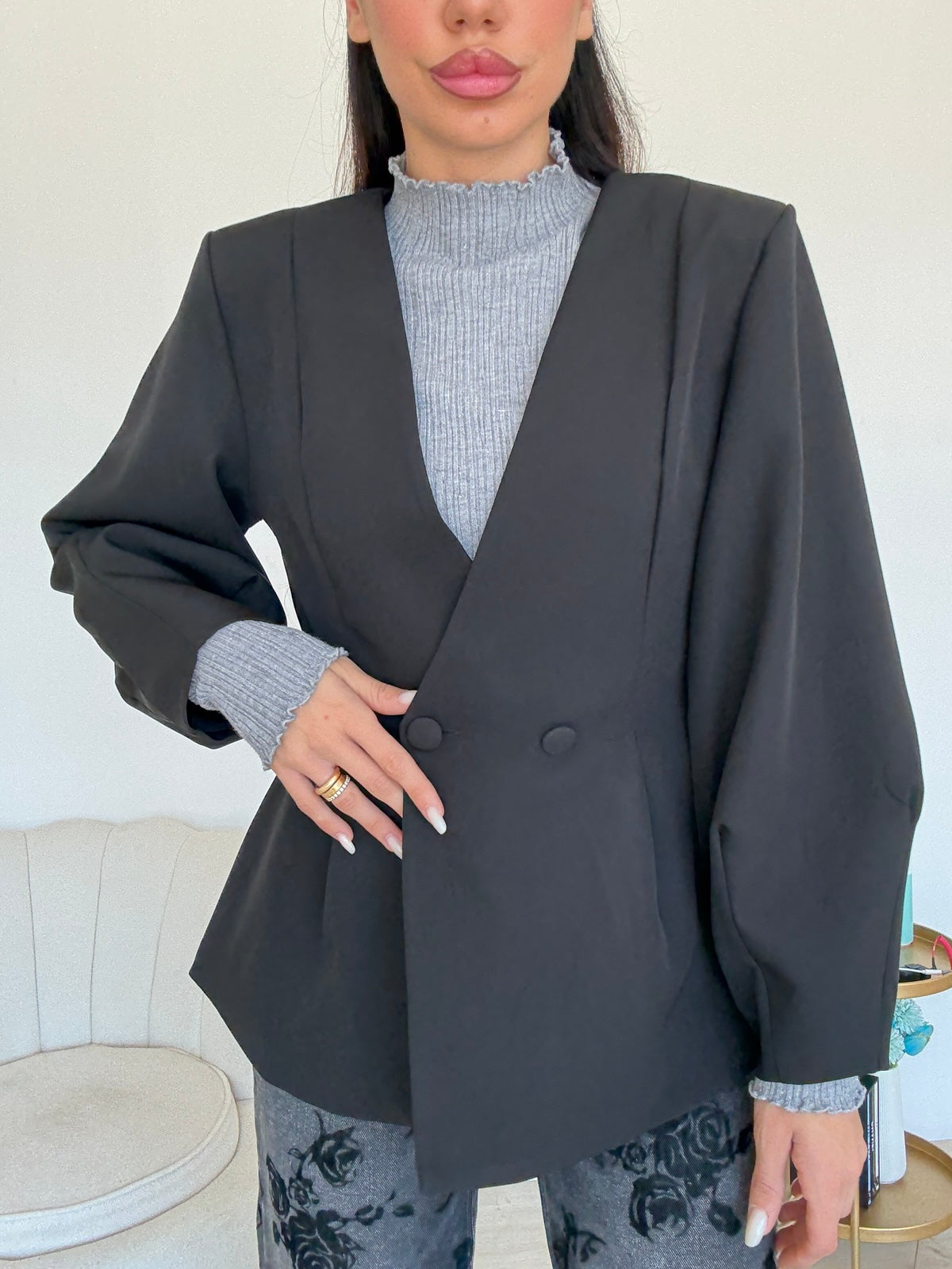 BLAZER FEMALE NERO