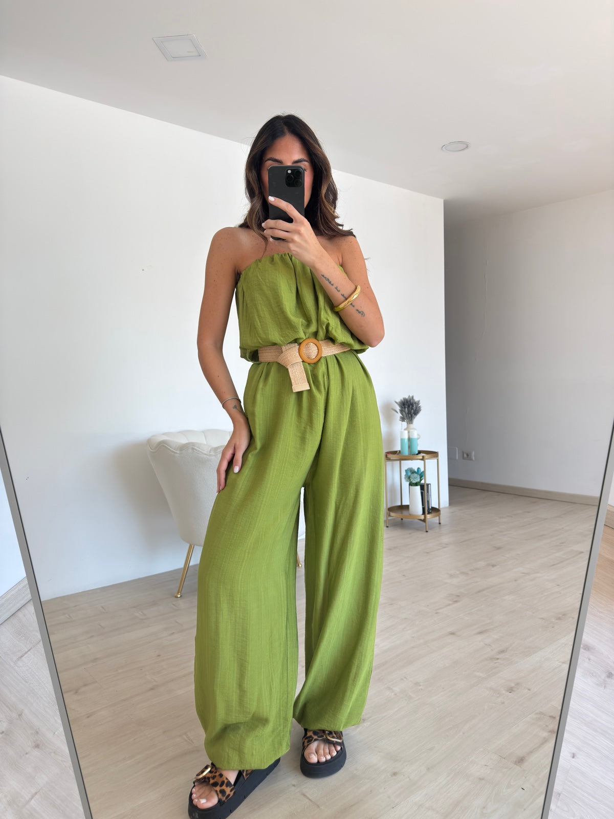 JUMPSUIT CON CINTURA MACARON