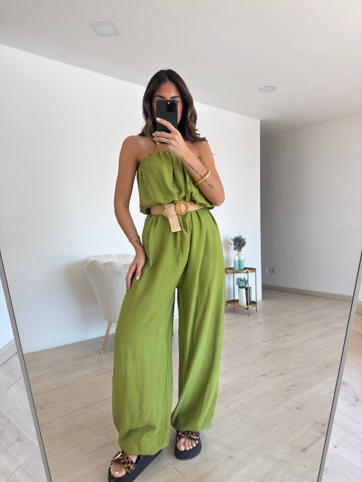 JUMPSUIT CON CINTURA MACARON