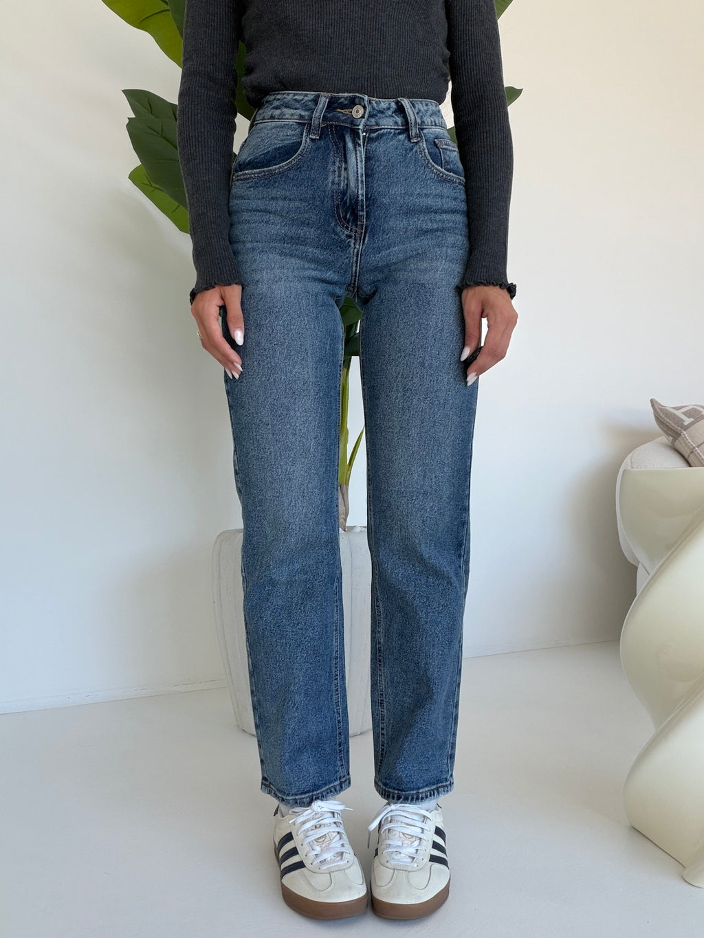 D129-52-JEANS GAMBA DRITTA TRUDY