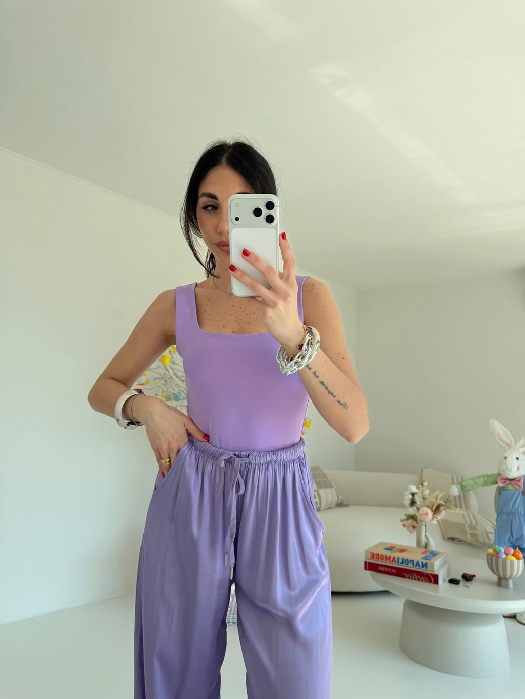 BODY SCOLLO QUADRATO LILLA
