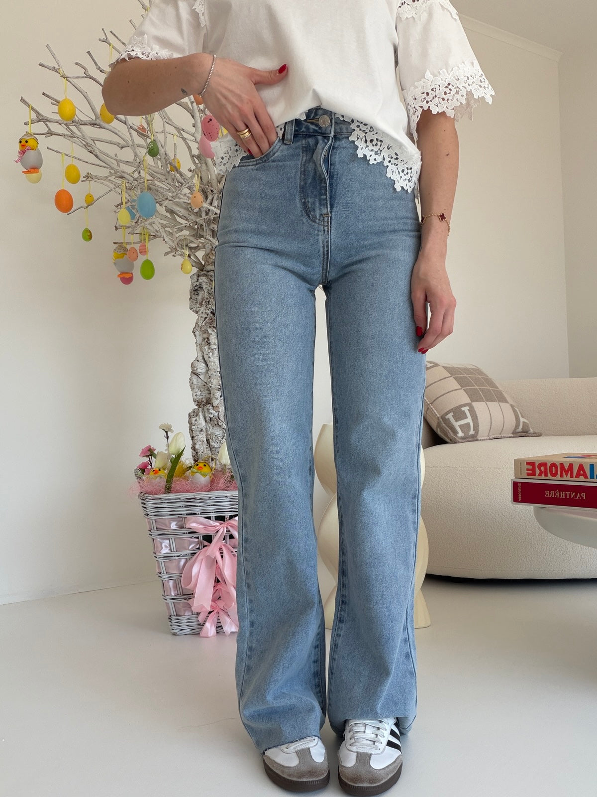 8672-JEANS PALAZZO ALE