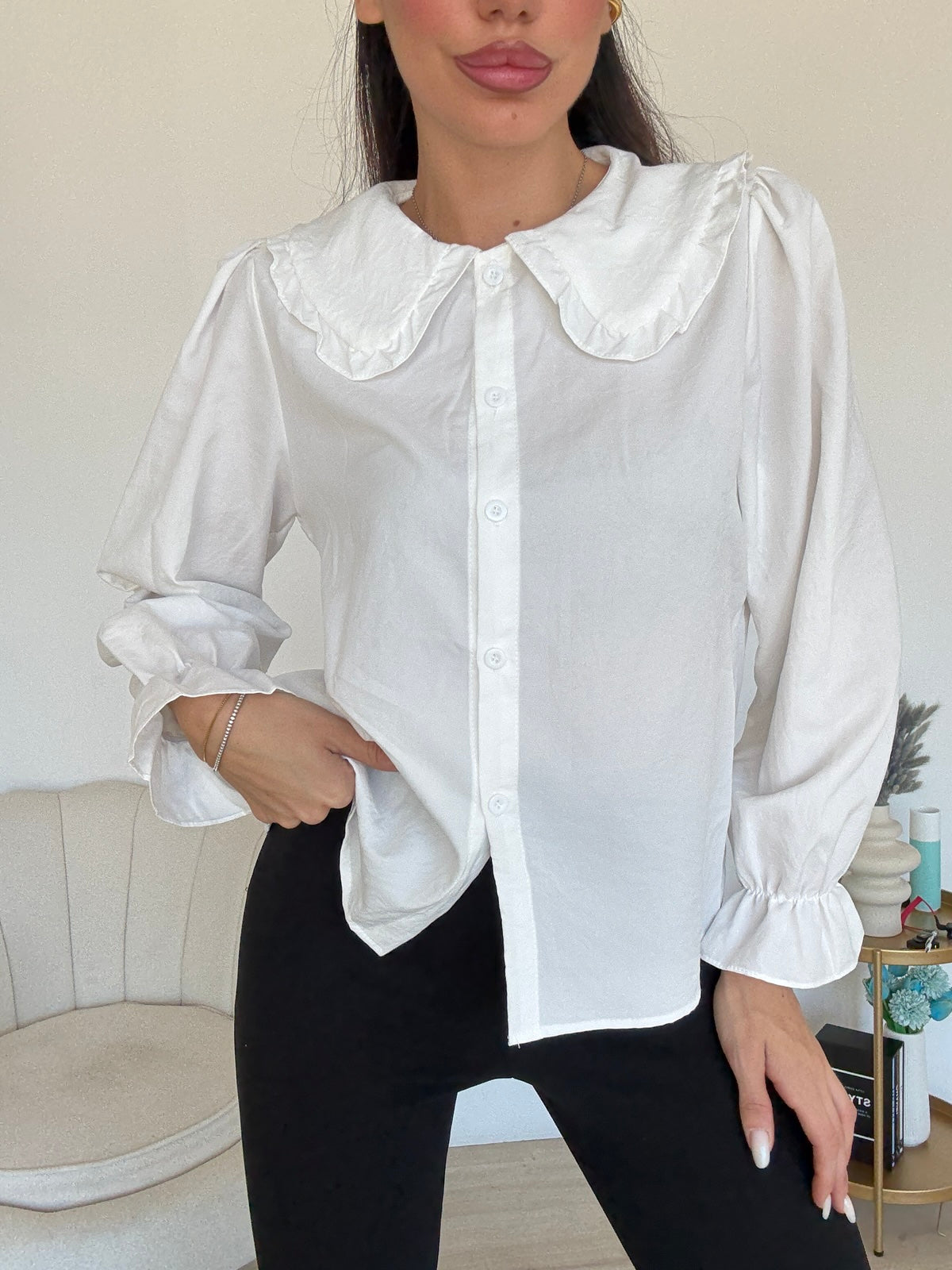3062-GILET+CAMICIA MINA NERO