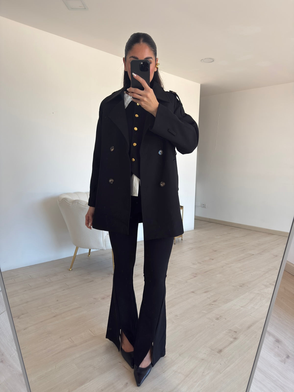 8819-TRENCH SONIA NERO